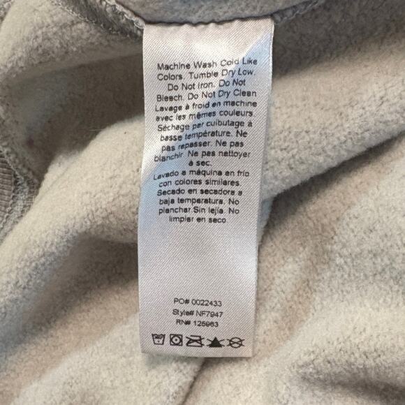 Beyond Yoga LuxeFleece Oversized Crewneck Sweatshirt Grey Sz L NF7947 Womens EUC - Picture 12 of 12